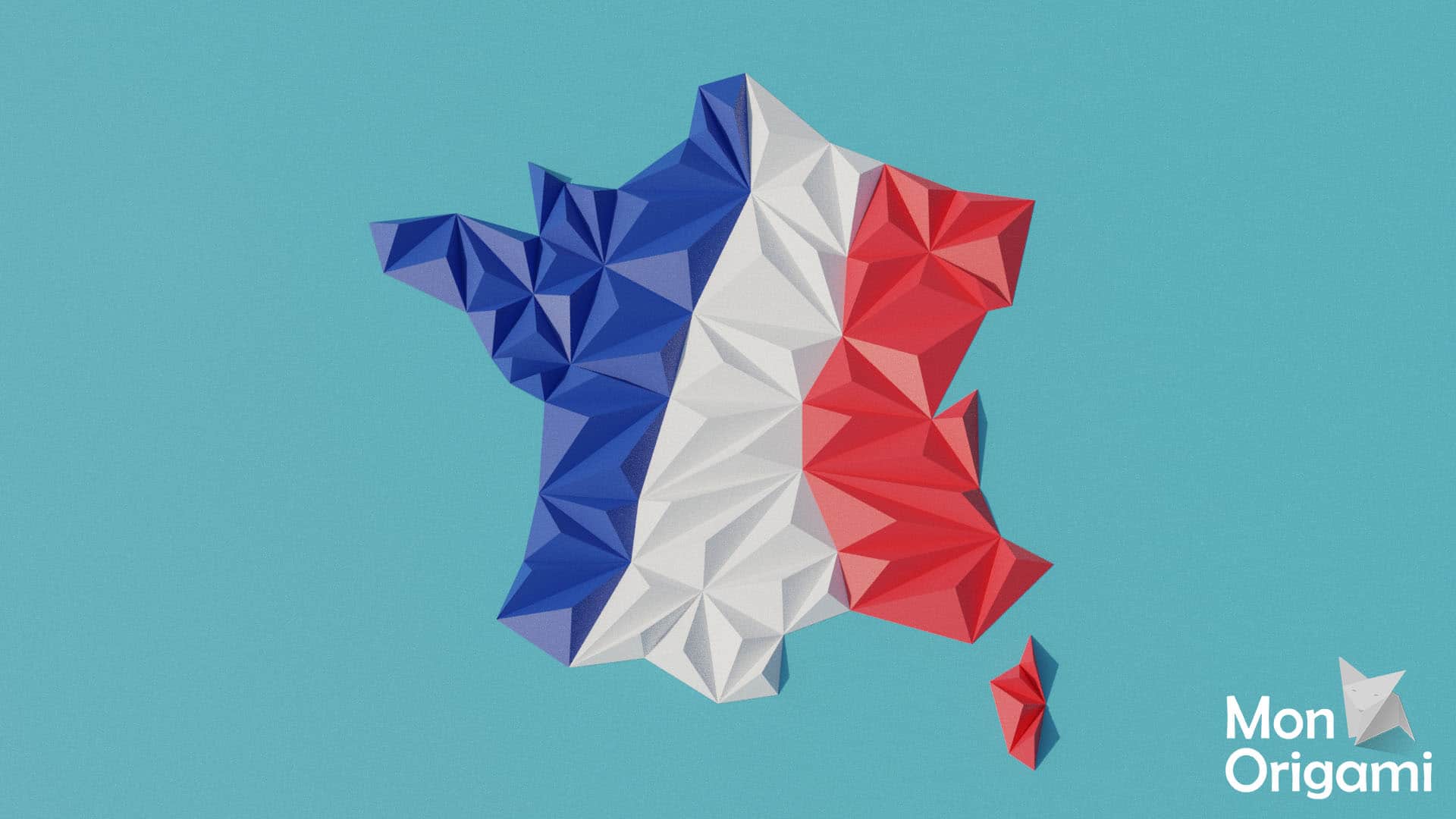 Carte France – Mon Origami ! Vente de patrons d'origami 3D