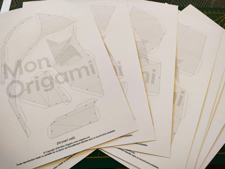 Patron pdf du papercraft igloo imprimé.