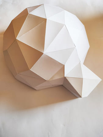 Papercraft igloo assemblé, vu du dessus